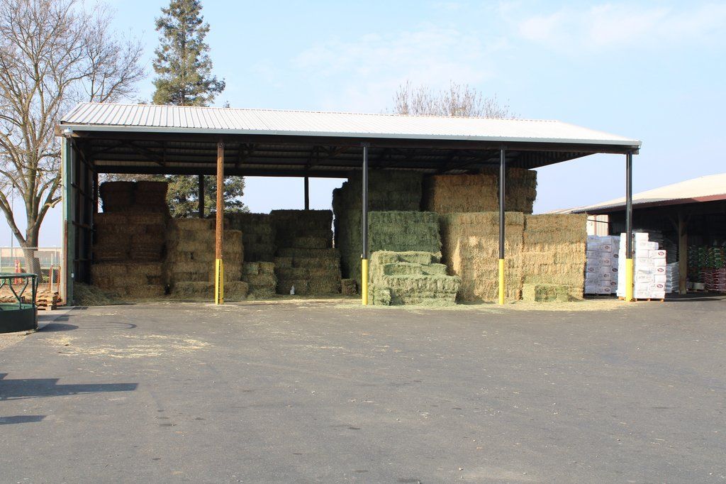 Stack of Hey — Escalon, CA — Escalon Feed & Supply