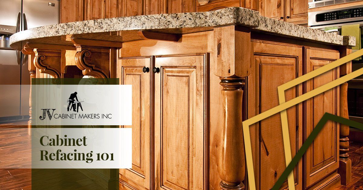A kitchen with wooden cabinets and a granite counter top.