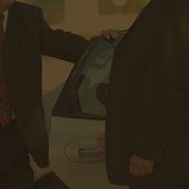 man opening car door 