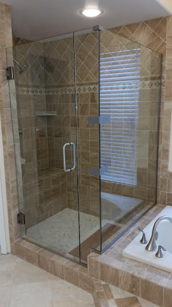FRAMELESS 90° SHOWER 04192016 — Glass and Mirror in Tarpon Springs, FL