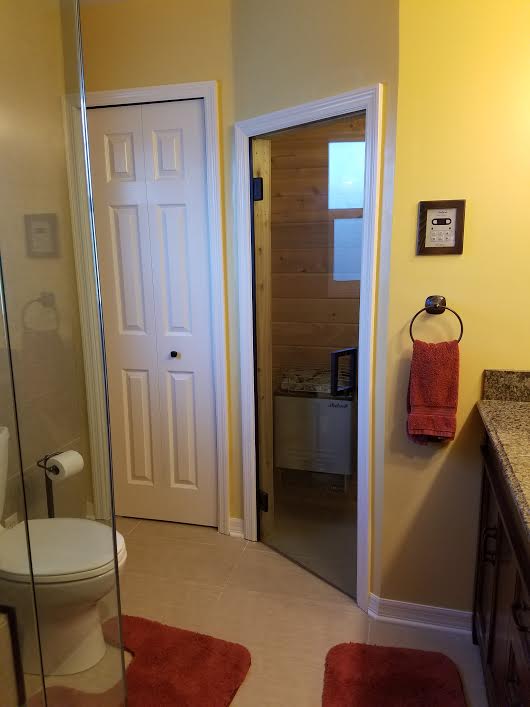 STEAM SHOWER DOOR 091916 — Glass and Mirror in Tarpon Springs, FL