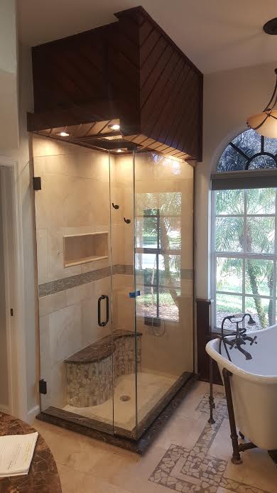 90° OIL RUBBED BRONZE 031317 — Glass and Mirror in Tarpon Springs, FL