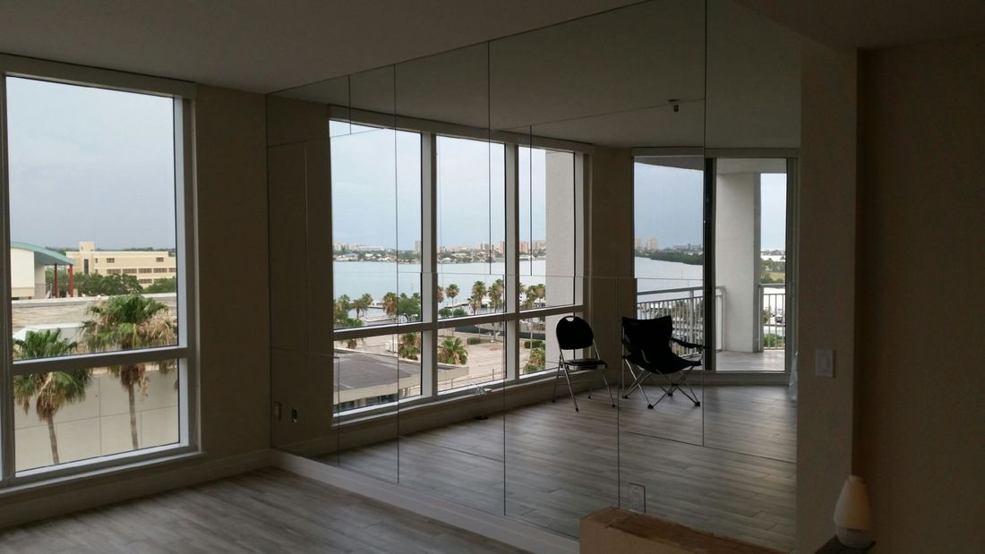 MIRROR WALL 061217 — Glass and Mirror in Tarpon Springs, FL