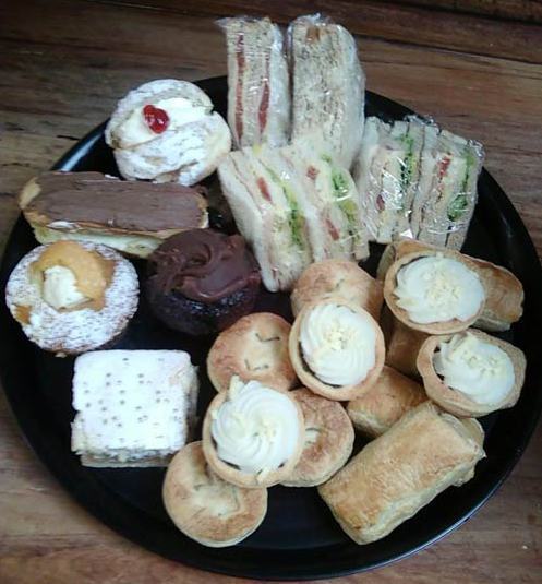 Freshly baked sandwiches, muffins, donuts and pies