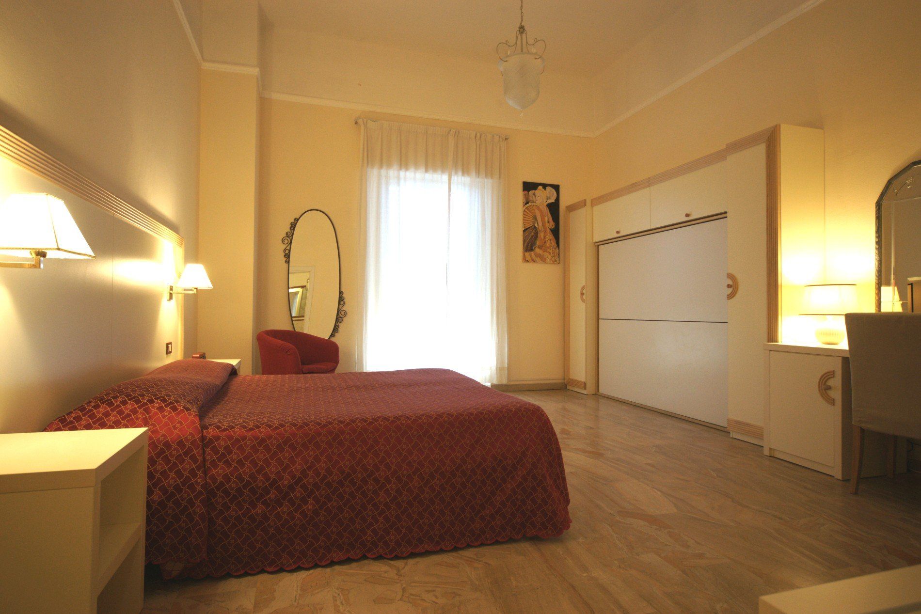 stanza matrimoniale in hotel vista mare