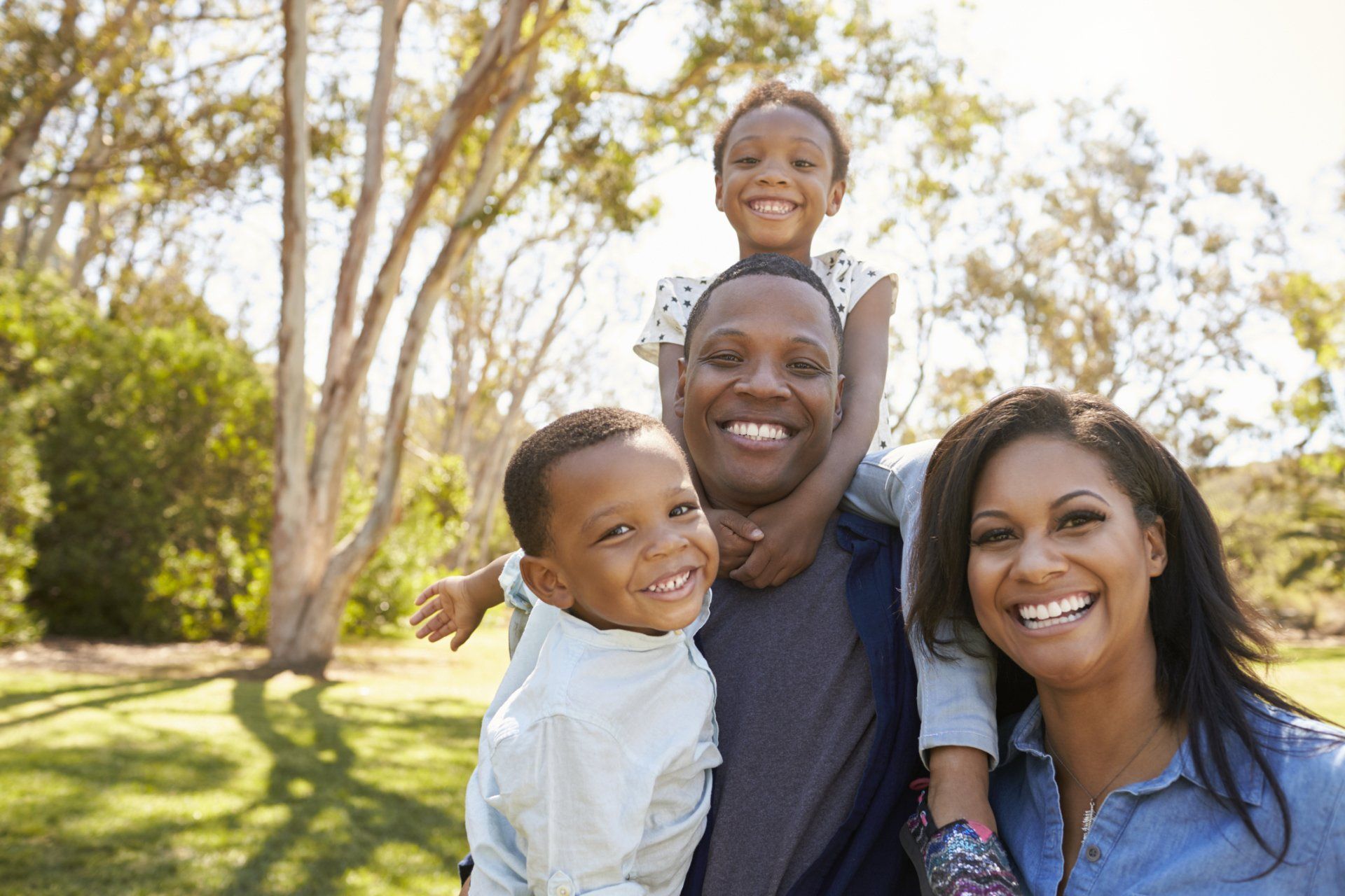 Family Dentist — Happy Family in Modesto, CA