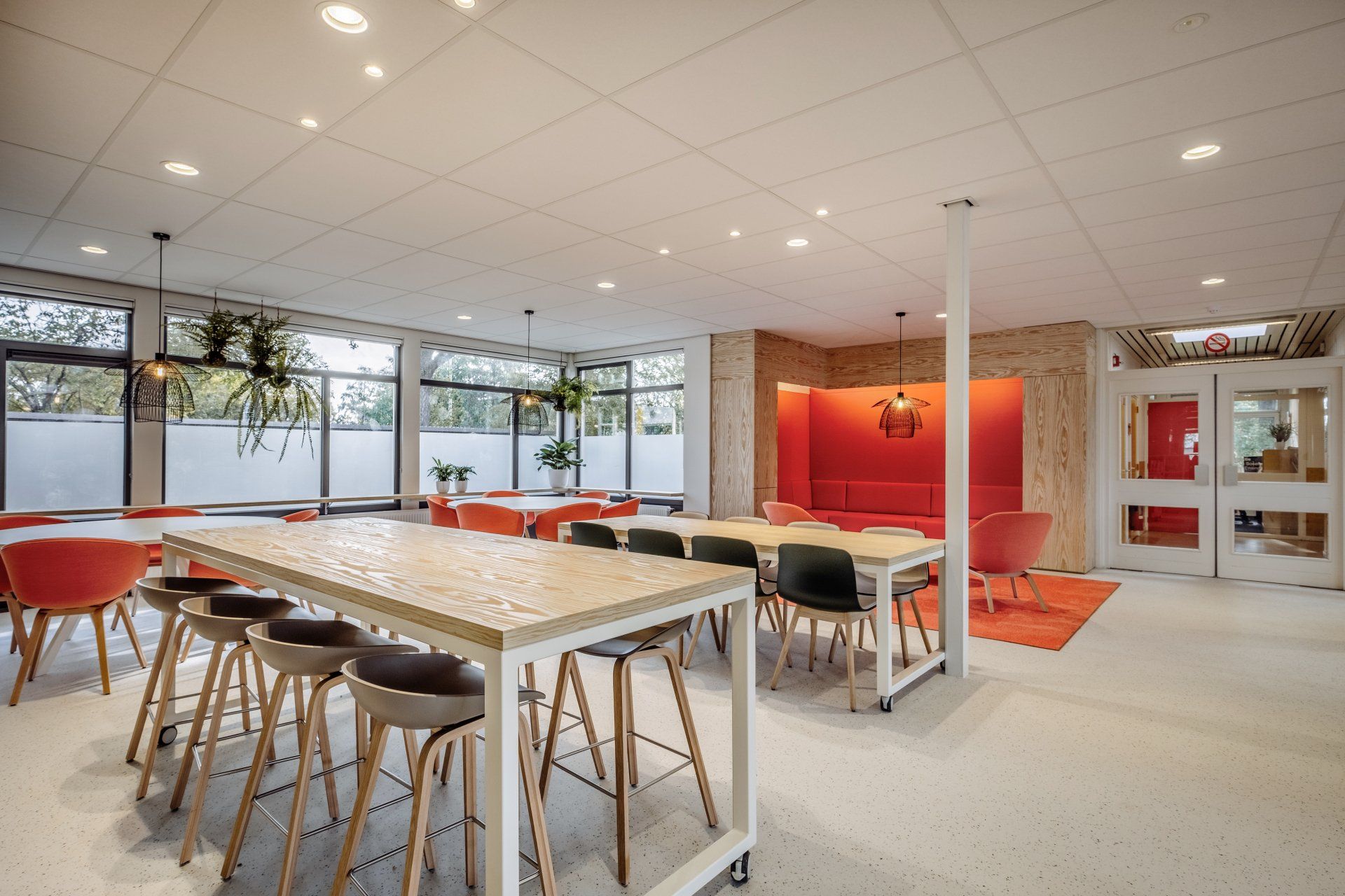 Interieurdesign zithoek school