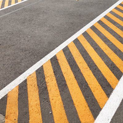 Asphalt & Concrete Paving — Stripes in Parking Lot in Charlotte, NC Asphalt & Concrete Paving — Stripes in Parking Lot in Charlotte, NC