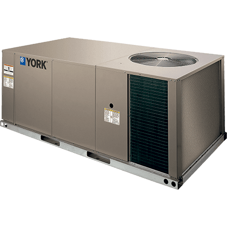 York Sunline rooftop AC unit installed on a commercial building in Western Canada