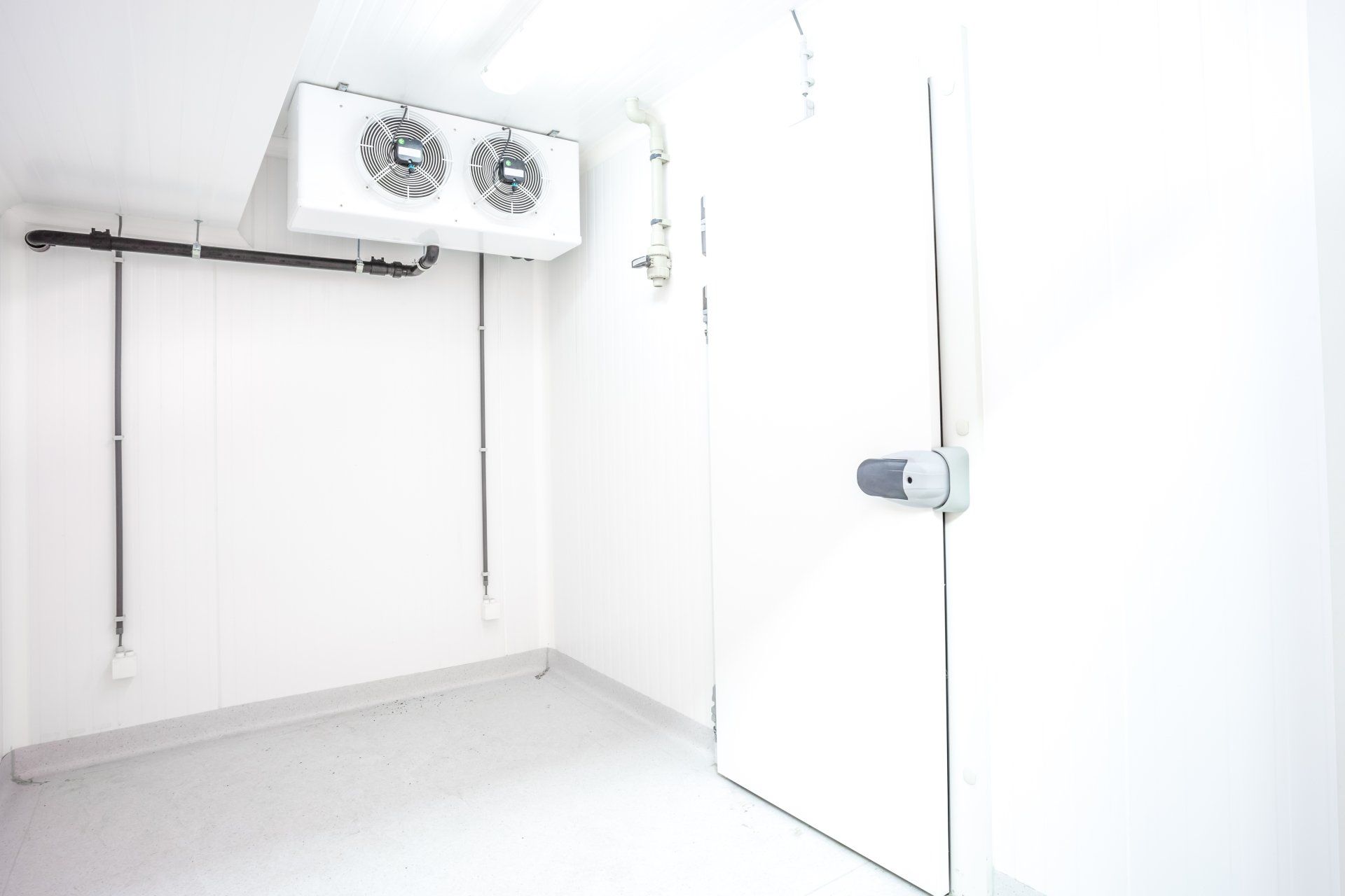 Interior White Commercial HVAC System