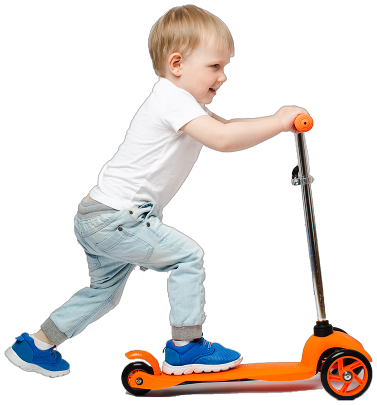 Cute Kid on Scooter — Belleville, IL — Toddle Town, Inc.