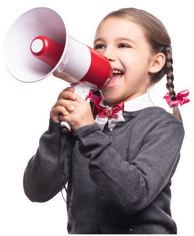 Kid Holding Megaphone — Belleville, IL — Toddle Town, Inc.