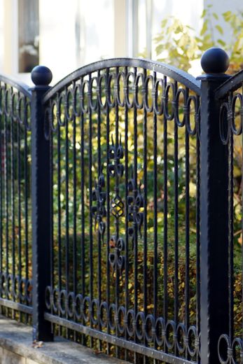 Ornamental Wrought Iron Fencing — Iron Garden Fence in Montclair, CA Ornamental Wrought Iron Fencing — Iron Garden Fence in Montclair, CA