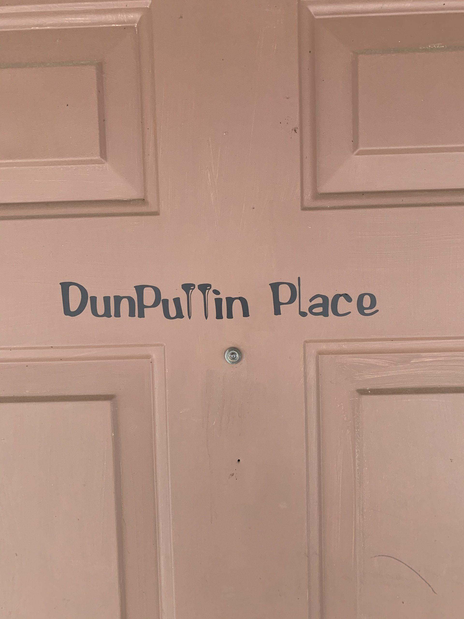 Tan door with 