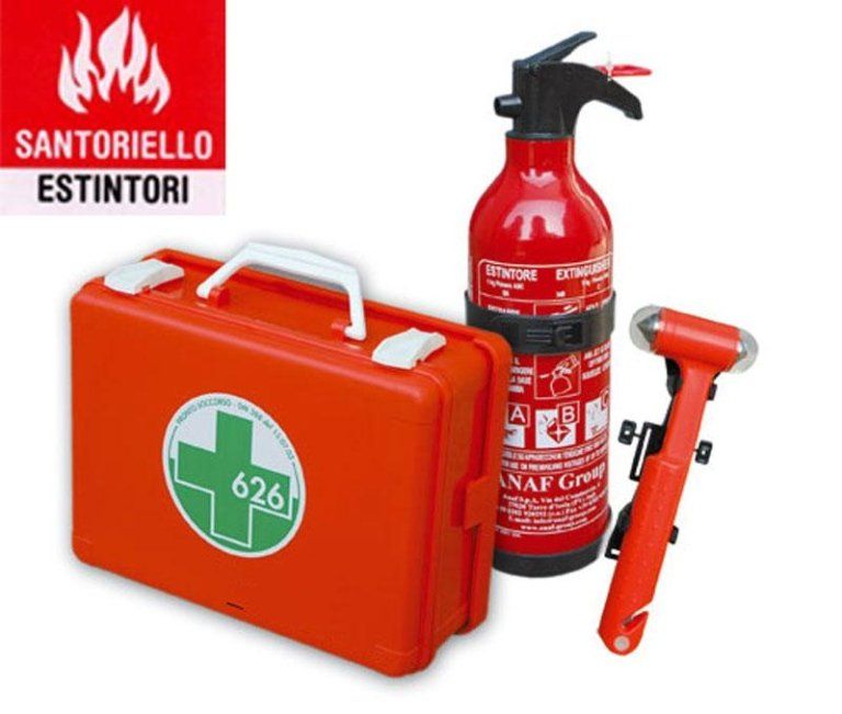 cassetta pronto soccorso e articoli antincendio