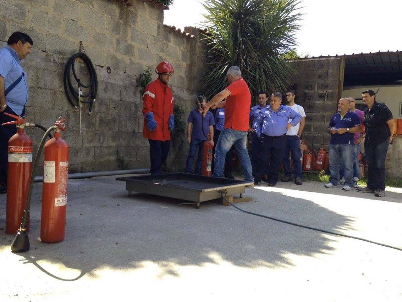 prove durante un corso di formazione antincendio