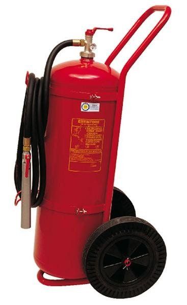 estintore con tubo e carrello