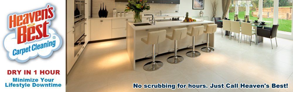 Don't spend hours scrubbing Tile floors, Call Heaven's Best