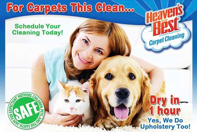 Heavens Best Carpet Cleaning Dries in 1 Hr. Coupon Specials