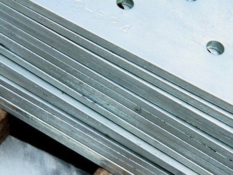 Sheets of ferrous metal
