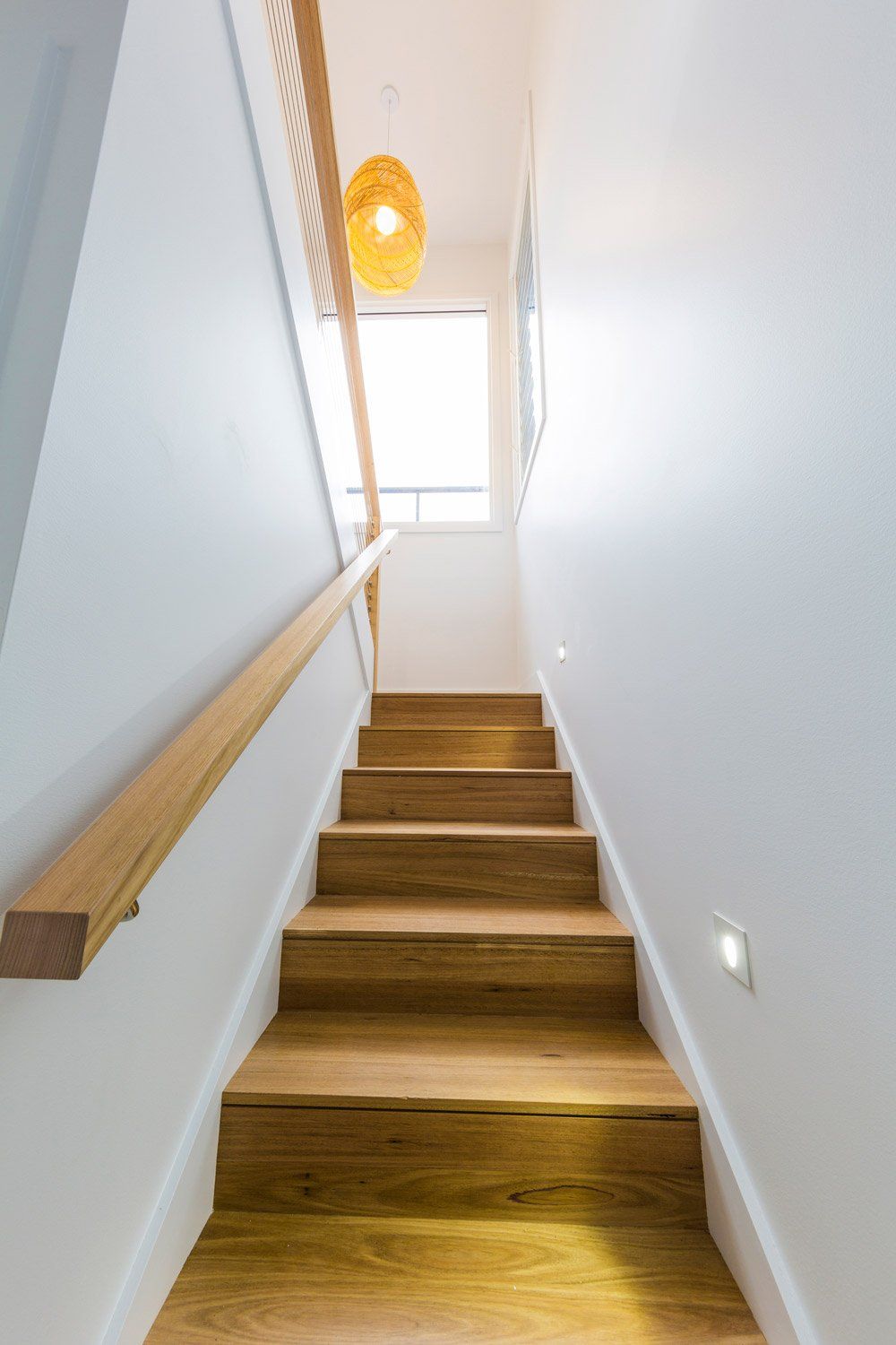 white stairs