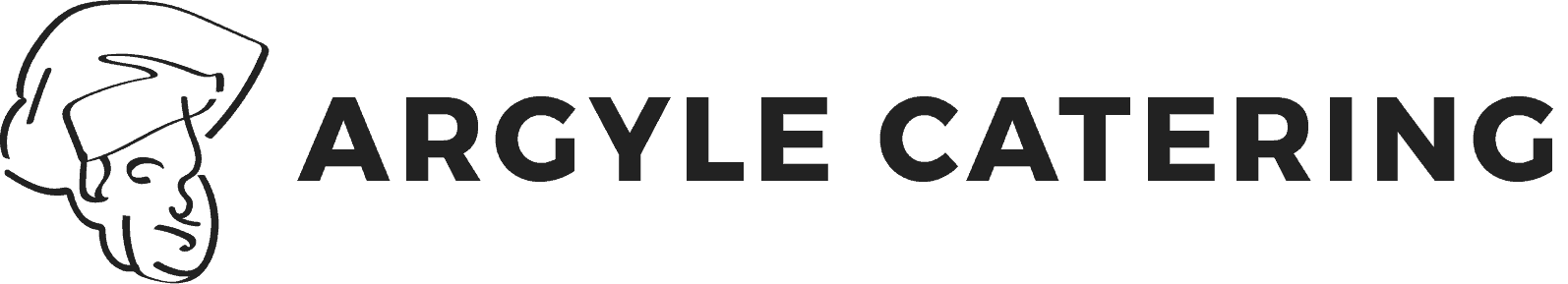Black & White Argyle Catering Logo. Order Catering in Mid-Missouri.