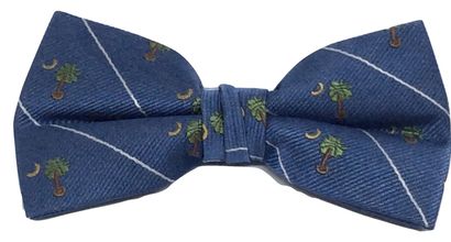 Silk bow tie Blue silk men's bow tie