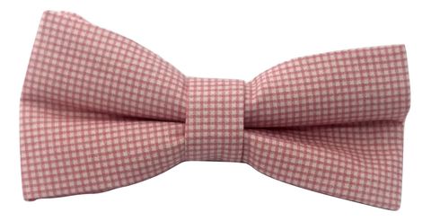 Handmade dog bow tie pink gingham dog bow tie