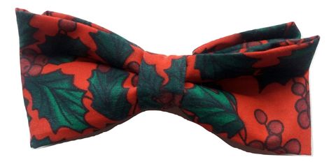 Handmade dog bow tie Red polka dot dog bow tie