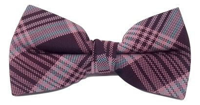 Men's silk bow tie Pink and burgundy silk men's bow tie