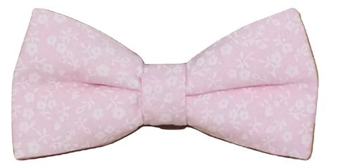 Handmade dog bow tie pink gingham dog bow tie