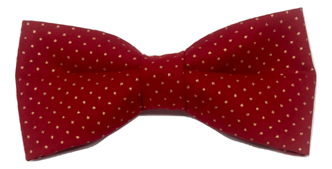 Handmade dog bow tie Red polka dot dog bow tie