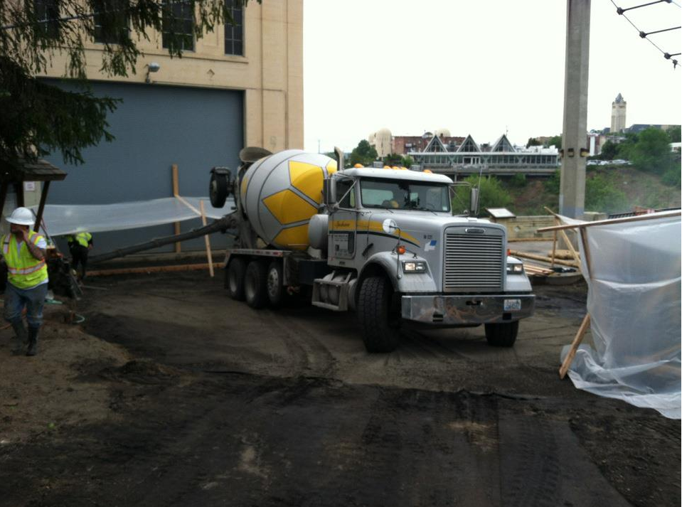 Cement Truck Mixer — Orchards, WA — Tilton Excavation