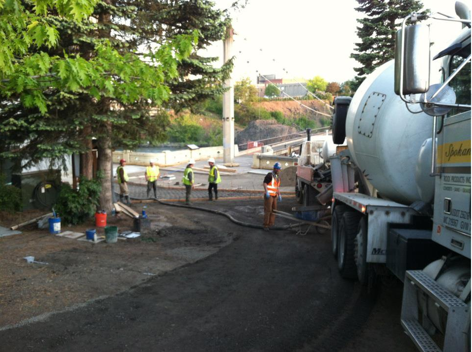 Cement Mixer Process — Orchards, WA — Tilton Excavation