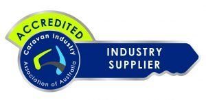 Accredited Government Industry Supplier logo with blue arrow and green badge