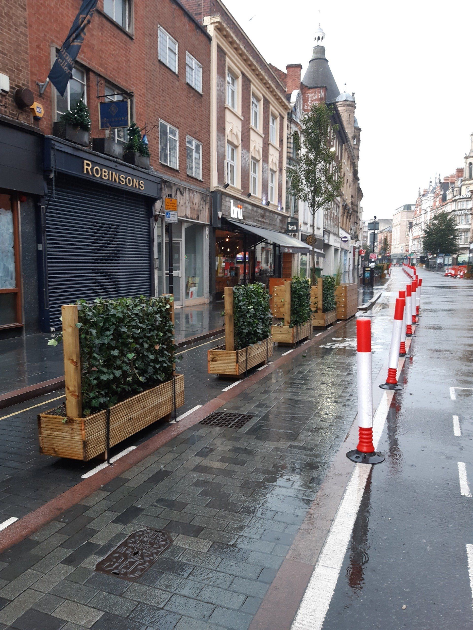 Natural Social Distancing planter boxes