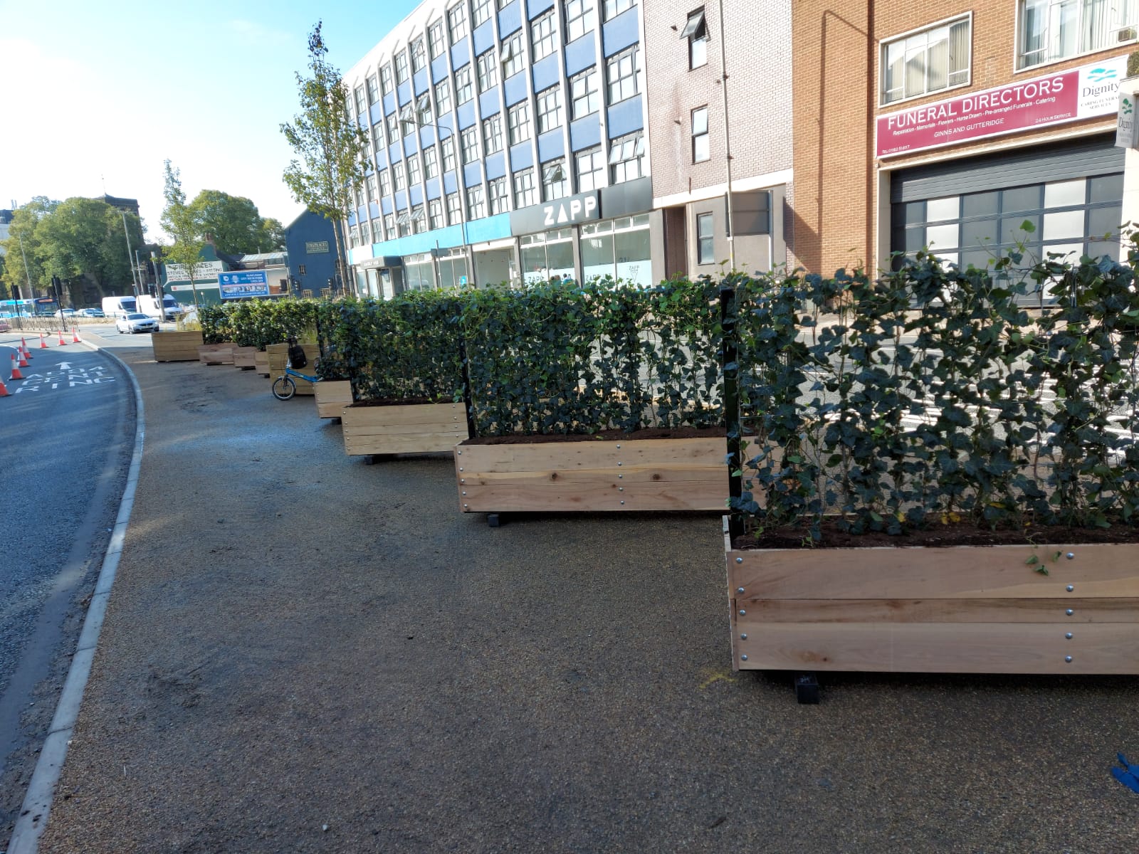 Natural Social Distancing planter boxes