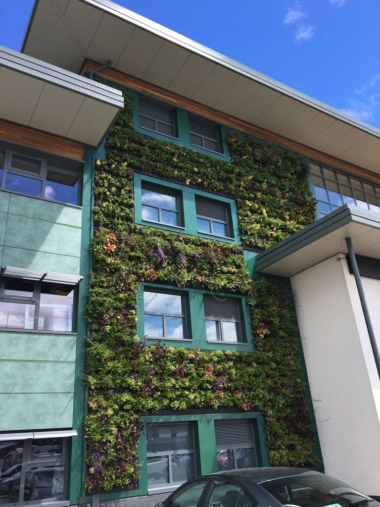 Livepanel living wall installed to the front of the Village Bakery