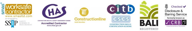 Image of SMAS SSip CHAS Construction Line CITB BALI CRB accreditations