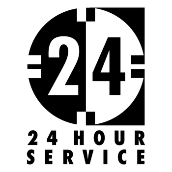 24 hour service graphic