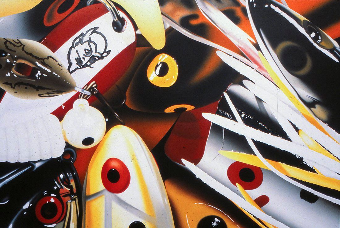 the secret fishing lure painting