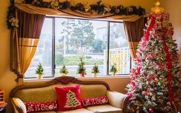 Christmas decor in room