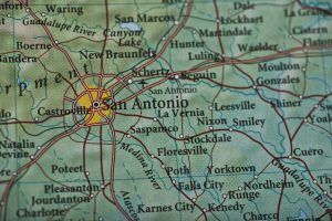 Map of San Antonio