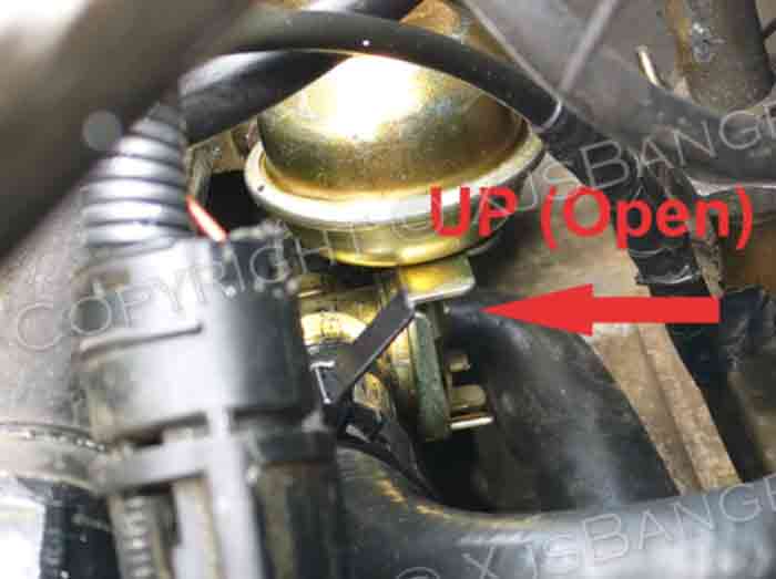 Jaguar XJS Heater Vacuum Gauge open position