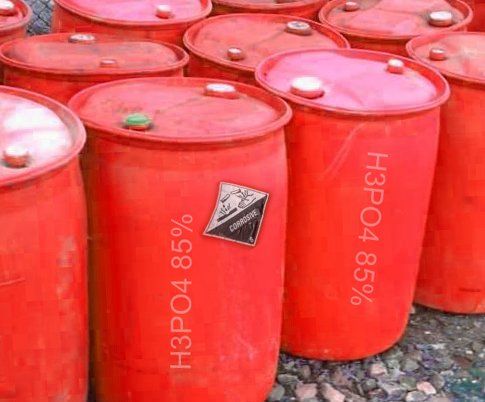 Phosphoric acid drum - rust remover