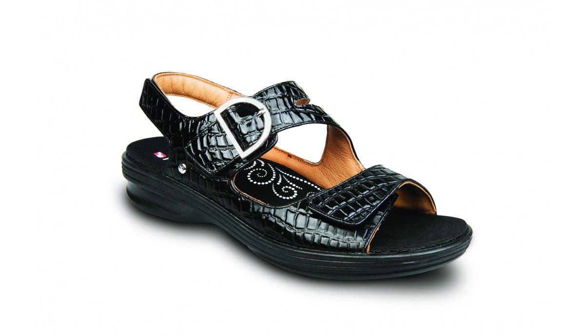 Barcelona Black Croc