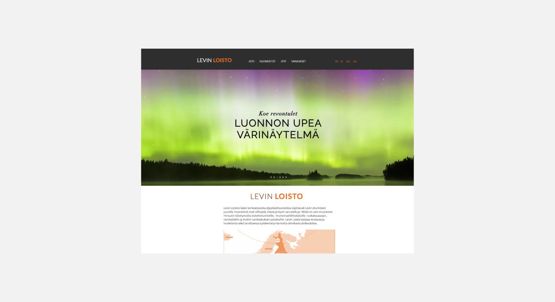 Aini Design Oy kotisivujen suunnittelu ja toteutus käyttöliittymän suunnittelu