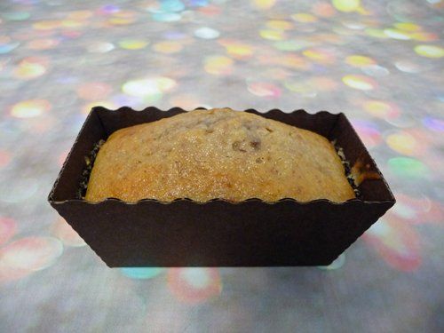 Sugar free banana and walnut loaf cake.