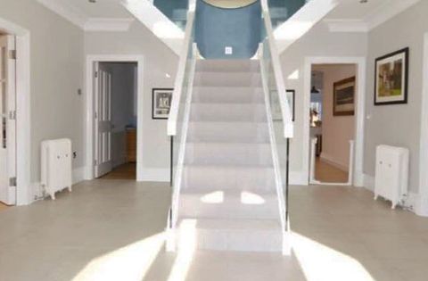 hallway stair case