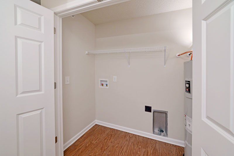 beacon laundry room doors located right in front of the kitchens entrance. 